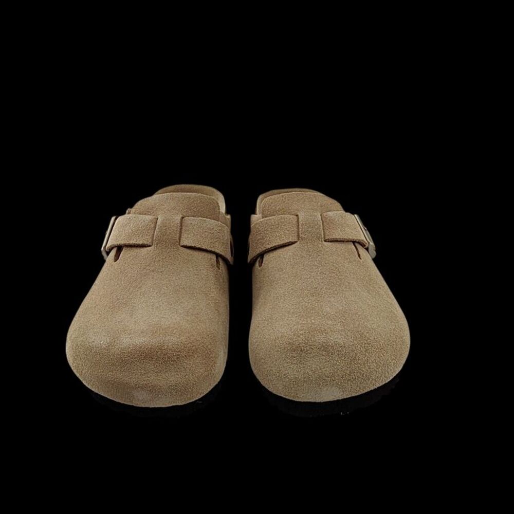 Quince Water Repellent Suede Clog Mule Dune Shoes 8